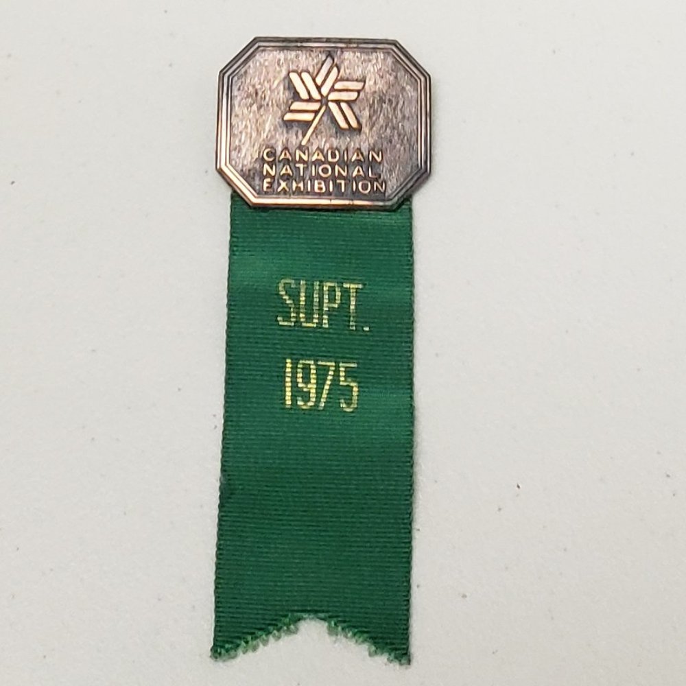 CNE Toronto Medal Pin 1975 Supt.